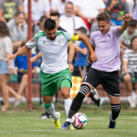 Meciul dintre echipele CSC Dumbarvita si Unirea Dej, contand pentru etapa 2 din Liga a II-a de fotbal, disputat sambata, 13 august 2022, pe stadionul Stefan Dobay din Dumbravita, judetul Timis-Leczki Jozsi/ Mediafax Foto