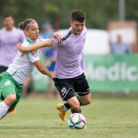 Meciul dintre echipele CSC Dumbarvita si Unirea Dej, contand pentru etapa 2 din Liga a II-a de fotbal, disputat sambata, 13 august 2022, pe stadionul Stefan Dobay din Dumbravita, judetul Timis-Leczki Jozsi/ Mediafax Foto